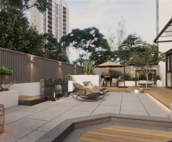 Modern Courtyard/landscape-ID:825880051