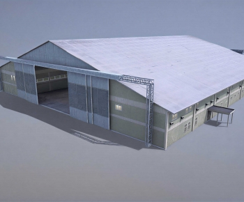 Modern Industrial Building-ID:503058911