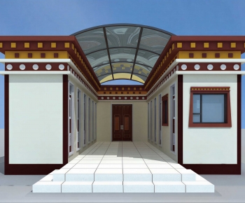 New Chinese Style Building Appearance-ID:940603025
