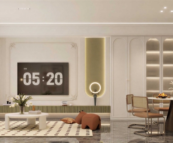 Modern A Living Room-ID:517819883
