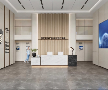Modern Office Reception Desk-ID:955324896