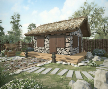 New Chinese Style Courtyard/landscape-ID:754781966