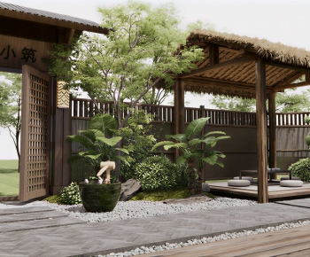 New Chinese Style Courtyard/landscape-ID:297430043