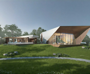 Modern Appearance Of Commercial Building-ID:746098041