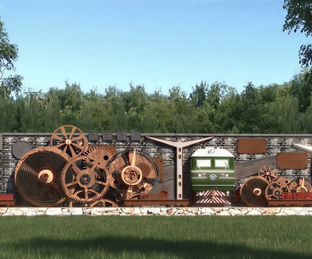 Modern Landscape Wall-ID:819708115
