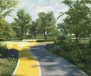 Modern Park Landscape-ID:870660074