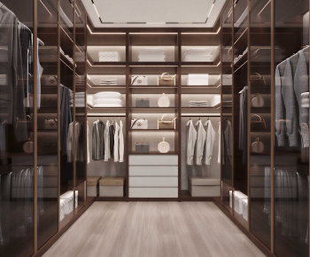 Modern Clothes Storage Area-ID:856607916