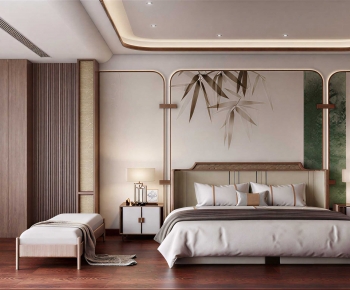 New Chinese Style Bedroom-ID:460629942