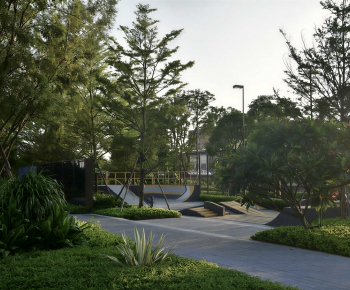 Modern Park Landscape-ID:929435973