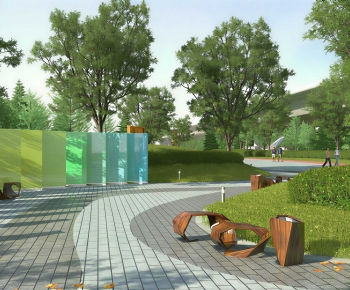 Modern Park Landscape-ID:941926964