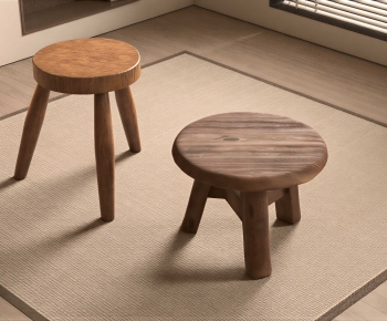Wabi-sabi Style Stool-ID:127482898