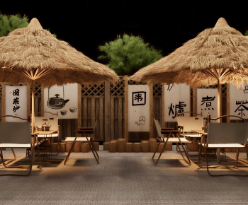Japanese Style Outdoor Tables And Chairs-ID:580203066