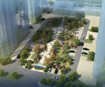 Modern Architectural Bird's-eye View Planning-ID:259227048