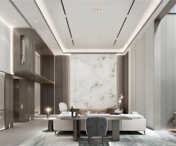 New Chinese Style A Living Room-ID:936098109