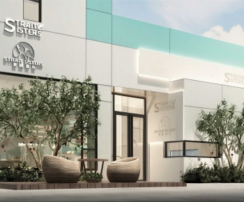 Modern Facade Element-ID:164239889