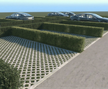Modern Outdoor Parking Lot-ID:807004939