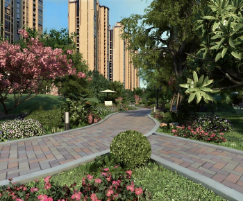 Modern Park Landscape-ID:785036098
