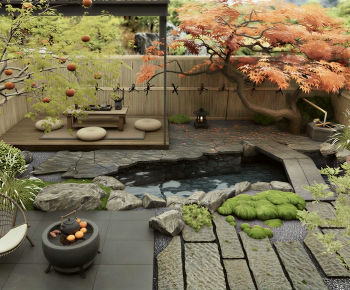 New Chinese Style Courtyard/landscape-ID:882524976