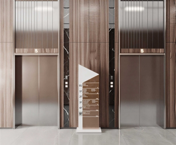 Modern Office Elevator Hall-ID:993509057
