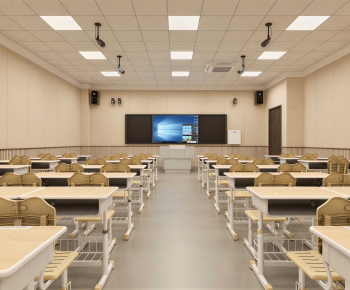 Modern School Classrooms-ID:551253087
