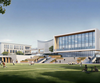 Modern School Building-ID:179558046