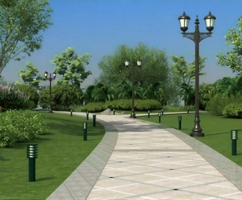 Modern Park Landscape-ID:571599969