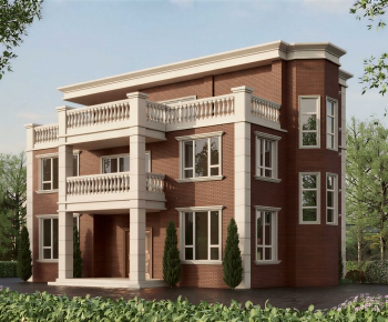 Simple European Style Detached Villa-ID:751771934