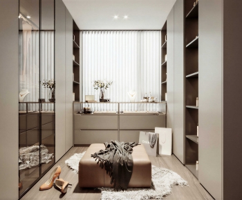 Modern Clothes Storage Area-ID:326792009
