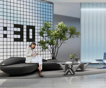 Modern Office Living Room-ID:102960116