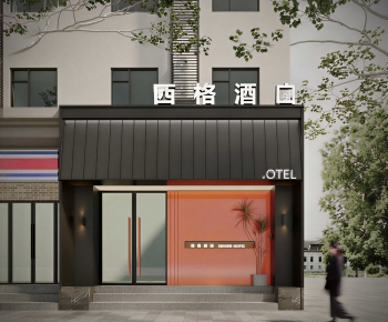 Modern Facade Element-ID:433217059
