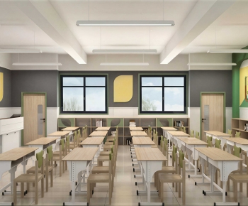 Modern School Classrooms-ID:855984935