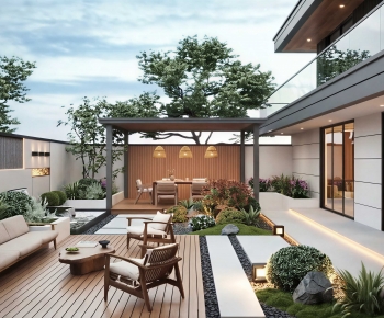 Modern Courtyard/landscape-ID:541584971