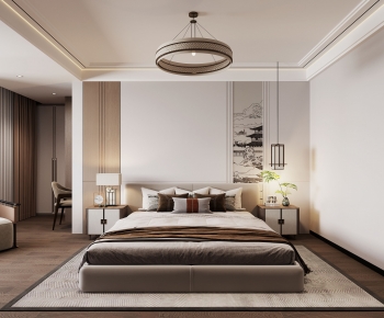 New Chinese Style Bedroom-ID:752402075