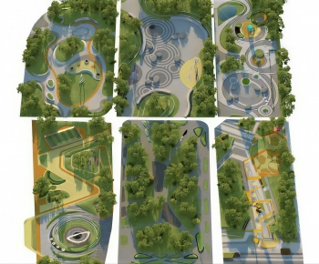 Modern Park Landscape-ID:828593978