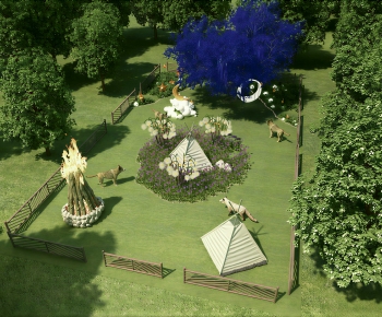 Modern Park Landscape-ID:227739106