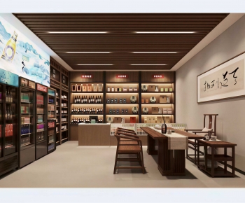 New Chinese Style Retail Stores-ID:229206099