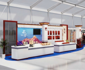 New Chinese Style Exhibition Hall-ID:460042959