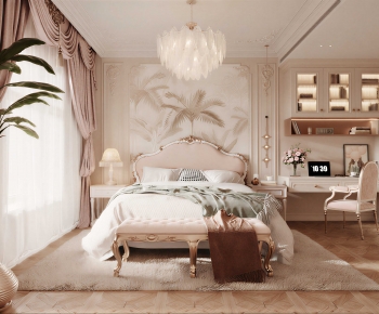 French Style Bedroom-ID:671099906
