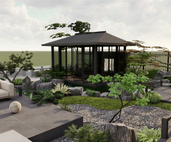 New Chinese Style Courtyard/landscape-ID:995559933
