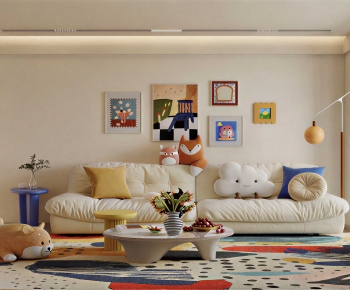 Modern A Living Room-ID:810266972