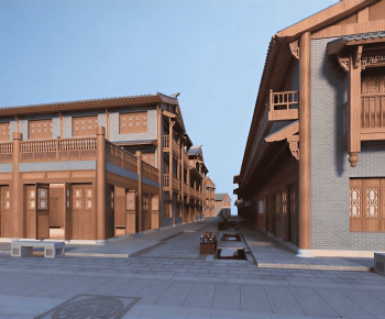 New Chinese Style Commercial Street-ID:643083105