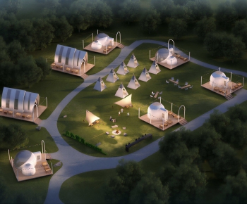 Modern Park Landscape-ID:647742036