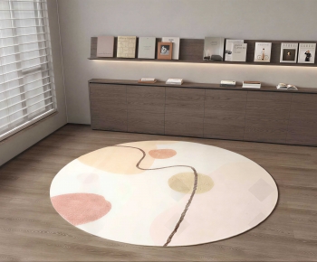 Modern Circular Carpet-ID:768230032