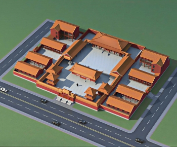 New Chinese Style Ancient Architectural Buildings-ID:720470913