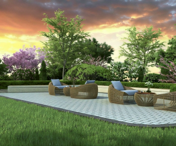 Modern Courtyard/landscape-ID:756975899