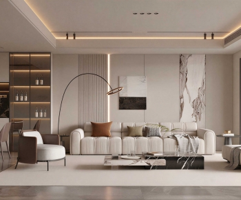 Modern A Living Room-ID:506162884