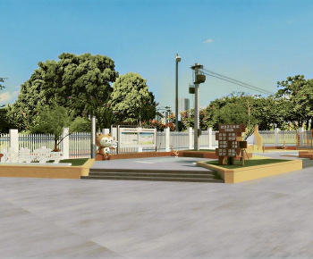 Modern Park Landscape-ID:761101965