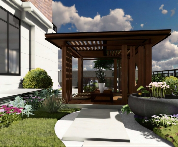 New Chinese Style Courtyard/landscape-ID:795058972