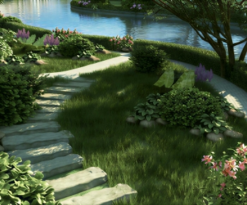 Modern Park Landscape-ID:794799386