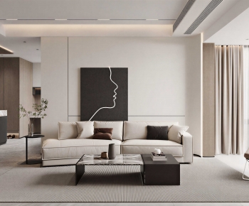 Modern A Living Room-ID:940562969